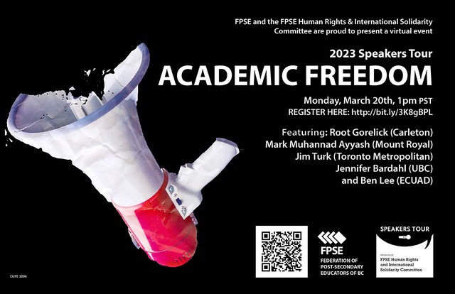 Academic Freedom Panel poster