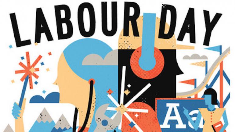 Canadian Association of Labour Media Labour Day Poster