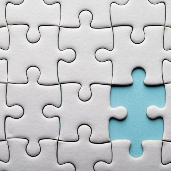 Puzzle with missing piece
