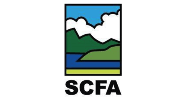 Wordmark with mountains