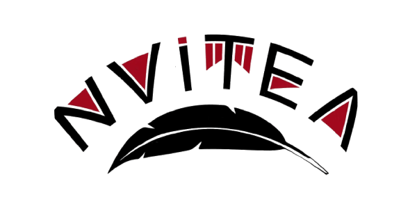 Logo with wordmark with feather drawing