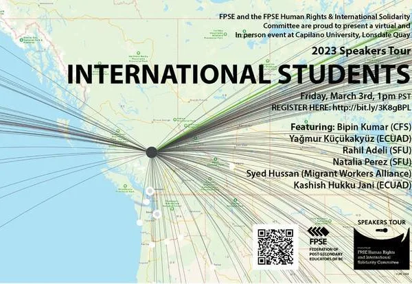 2023 FPSE Human Rights and International Solidarity Speakers Tour