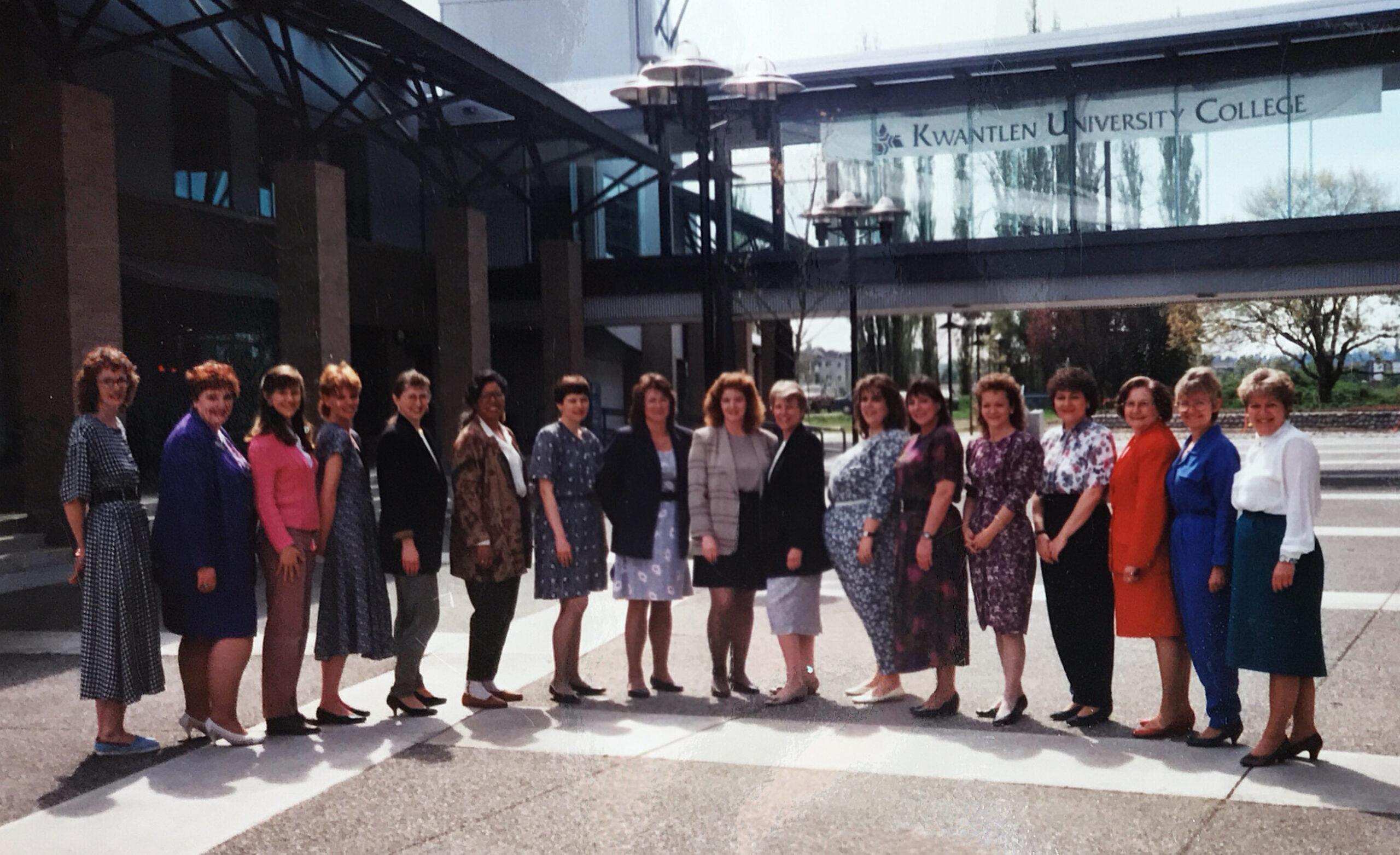 Terri Van Steinburg and class Kwantlen University College Langley campus
